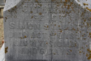 Catherine and Simon Staudt headstone