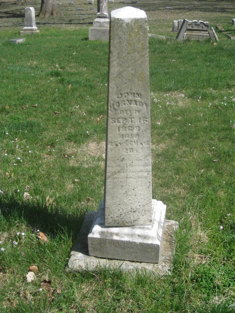 John Hornaday headstone